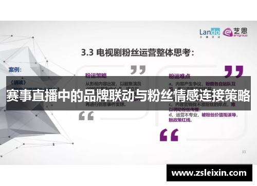 赛事直播中的品牌联动与粉丝情感连接策略